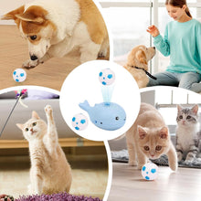 Whale Floating Toy, Interactive Cat Toys, Battery Operated Toy, Motion Activated Toys, Interactive Cat Entertainment, Durable Floating Ball, Playful Electric Ball for All Breeds