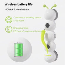 Caterpillar Interactive Cat Toy Motion Activated Wack a Worm Post Toy Rechargeable Automatic Teasing Cat Toy with Tail for Cats