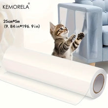 1 Roll Cat Scratch Protector, Self-Adhesive Scratch Protector Transparent Scratch Film Tape Sofa Wall Door Protection
