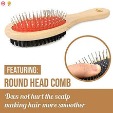 Double Headed Pet Grooming Brush for Thick Coats Dogs Dog Cats Cat Fur Hair Coat