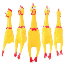 Squeaky Screaming Chicken Pet Toy Funny Molar Chew Rubber Toy Small Large Dogpet Squeaker Chew Toys Funny Chicken Puppy1Pcs