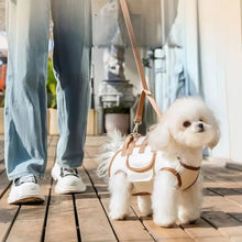 Small Dog Carrier Sling Backpack with Leash Attachment Breathable Pet Lift Harness for Cats & Puppies Hands-Free Outdoor Travel