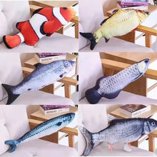 New Design Plush Fish Cat Toy Durable Bite-Resistant Interactive Toy Catnip Stuffed Pet Plaything