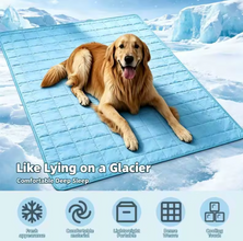 LumePaw Cooling Mat – Ice Silk Dog Cooling Bed