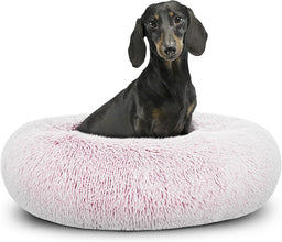 Dog Bed Donut Soft Large Plush Cat Beds for Calming Pet anti Anxiety Washable Xl