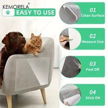 1 Roll Cat Scratch Protector, Self-Adhesive Scratch Protector Transparent Scratch Film Tape Sofa Wall Door Protection