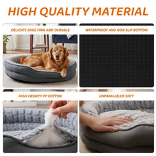 Pet Dog Bed Cat Beds Luxury Soft Washable Puppy Cushion Warm Pet Basket-S M L
