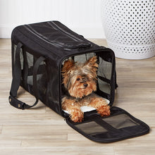 Dog and Cat Carrier, Soft Sided Pet Travel Carrier for Cat and Dog, Black, Large, 50 Cm L X 30.4 Cm W X 30.4 Cm H